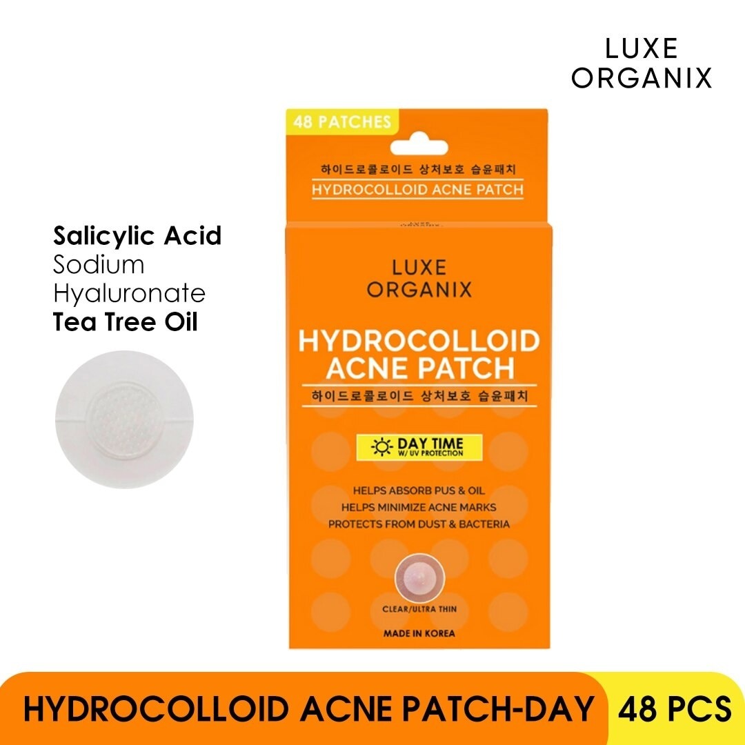 Hydrocolloid Acne Spot Patch Day by Luxe Organix – front of product