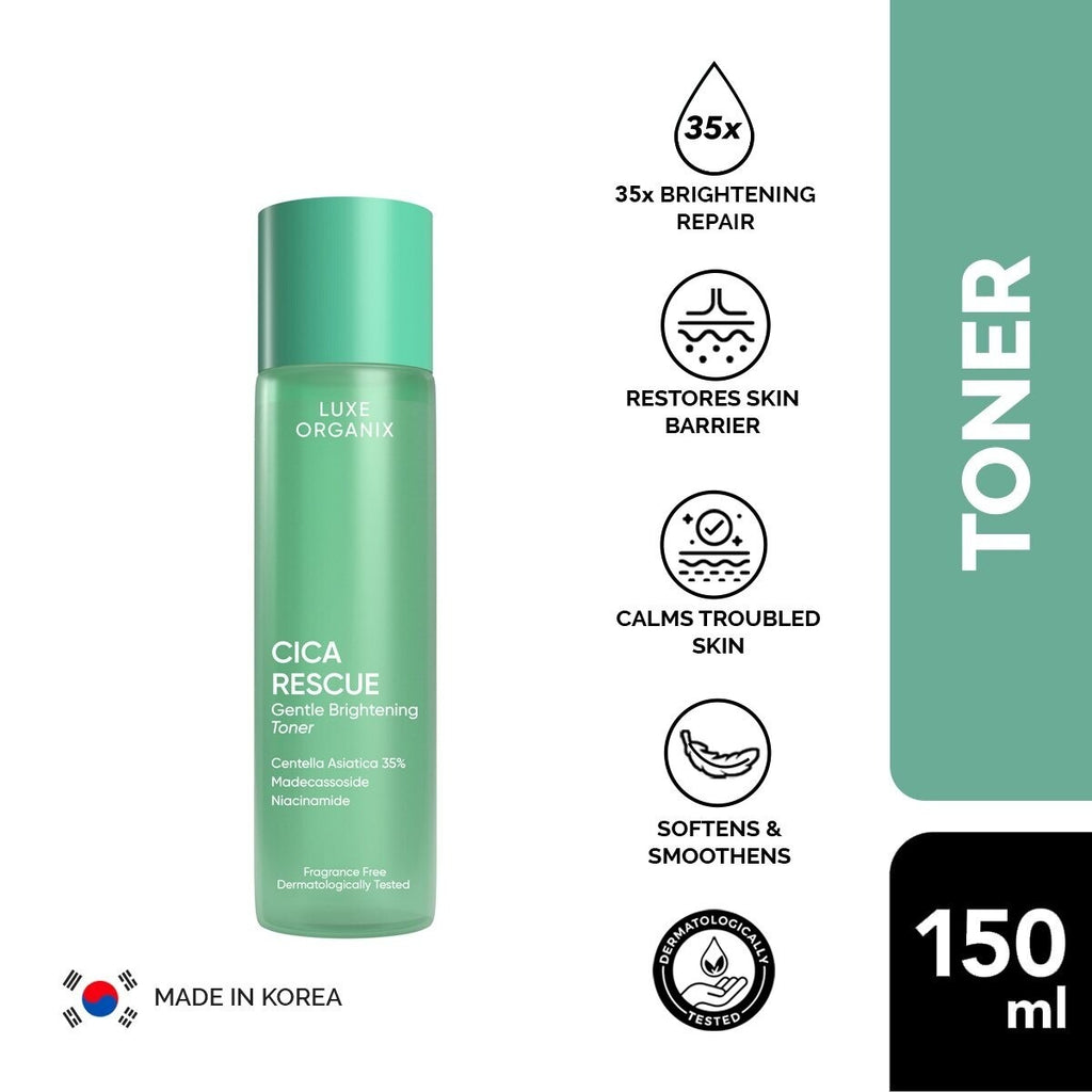 Gentle Brightening Toner by Luxe Organix – front of product