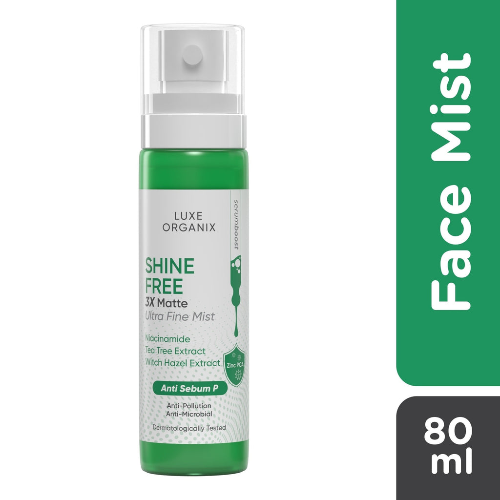 Shine Free 3x Matte Ultra Fine Mist by Luxe Organix – front of product