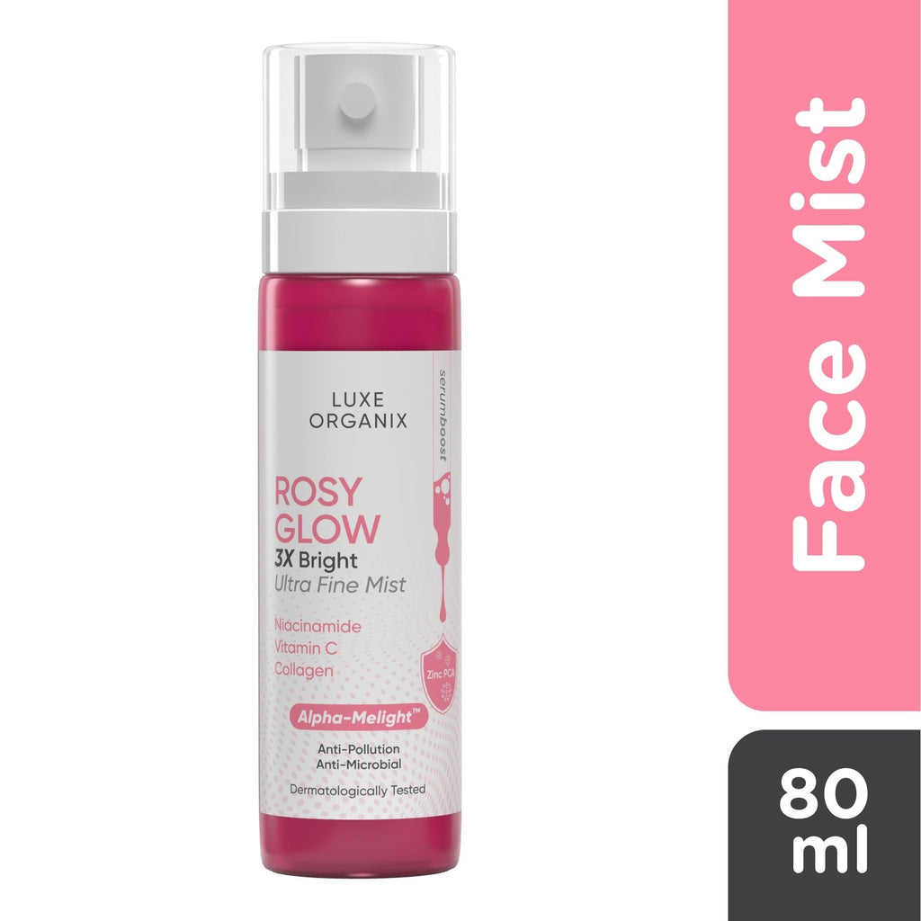Rosy Glow 3x Bright Ultra Fine Mist by Luxe Organix – front of product