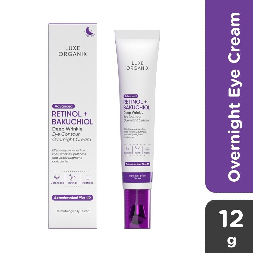 Deep Wrinkle Eye Contour Overnight Cream by Luxe Organix – front of product