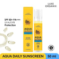Aqua Daily Sunscreen SPF50+ PA+++ by Luxe Organix – front of product
