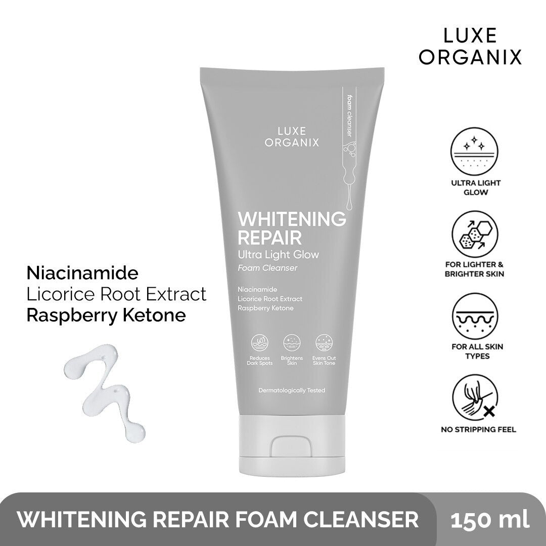 Ultra Light Glow Foam Cleanser by Luxe Organix – front of product