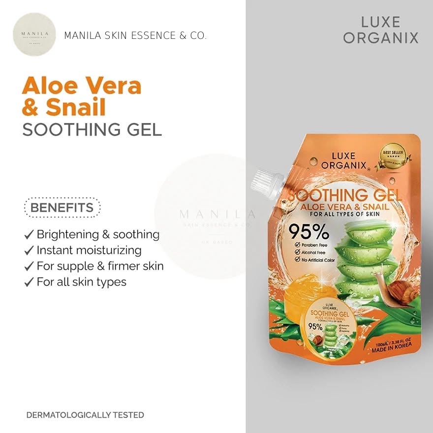 Luxe Organix Aloe Vera & Snail Soothing Gel 100ml
