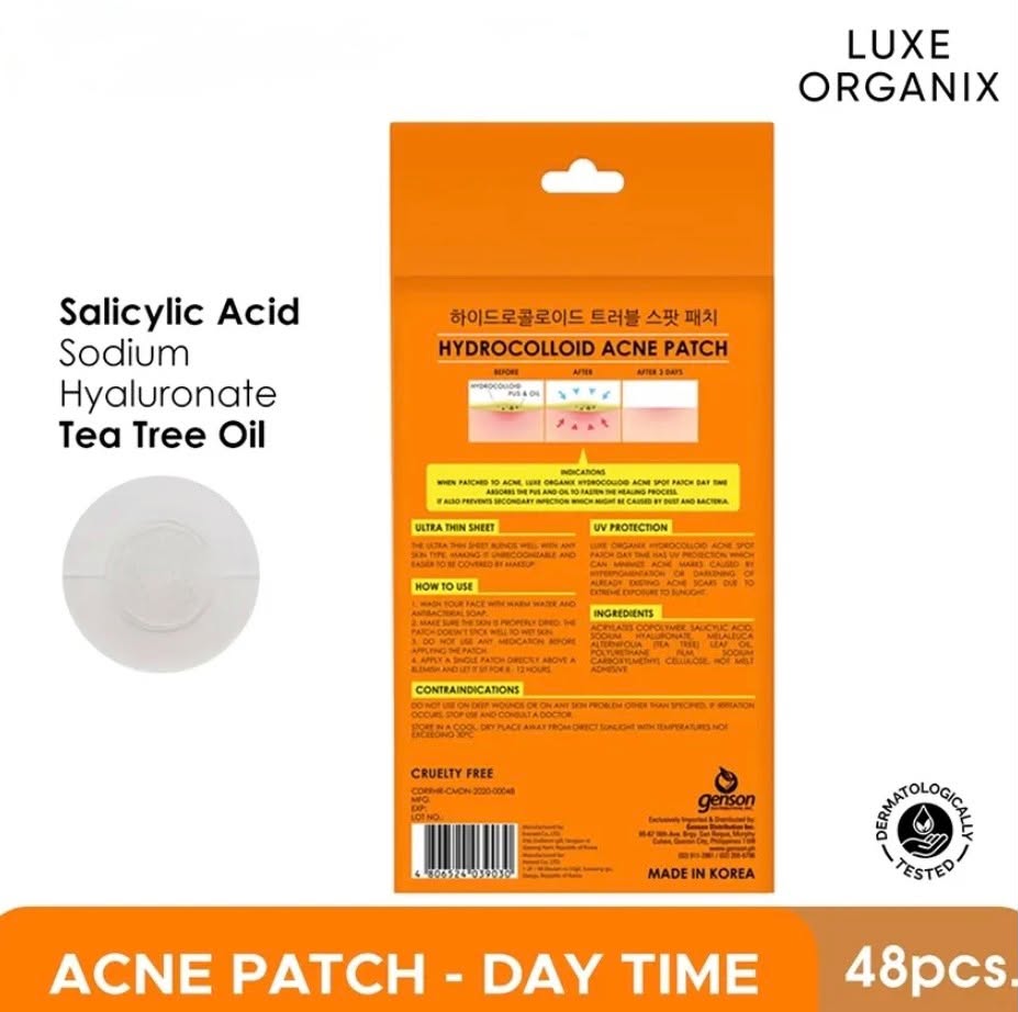 Luxe Organix Hydrocolloid Acne Spot Patch Day