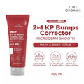 Luxe Organix DermaPRO 2 in 1 KP Bumps Corrector Microderm Smooth Mask & Body Scrub AHA 10% 200ml