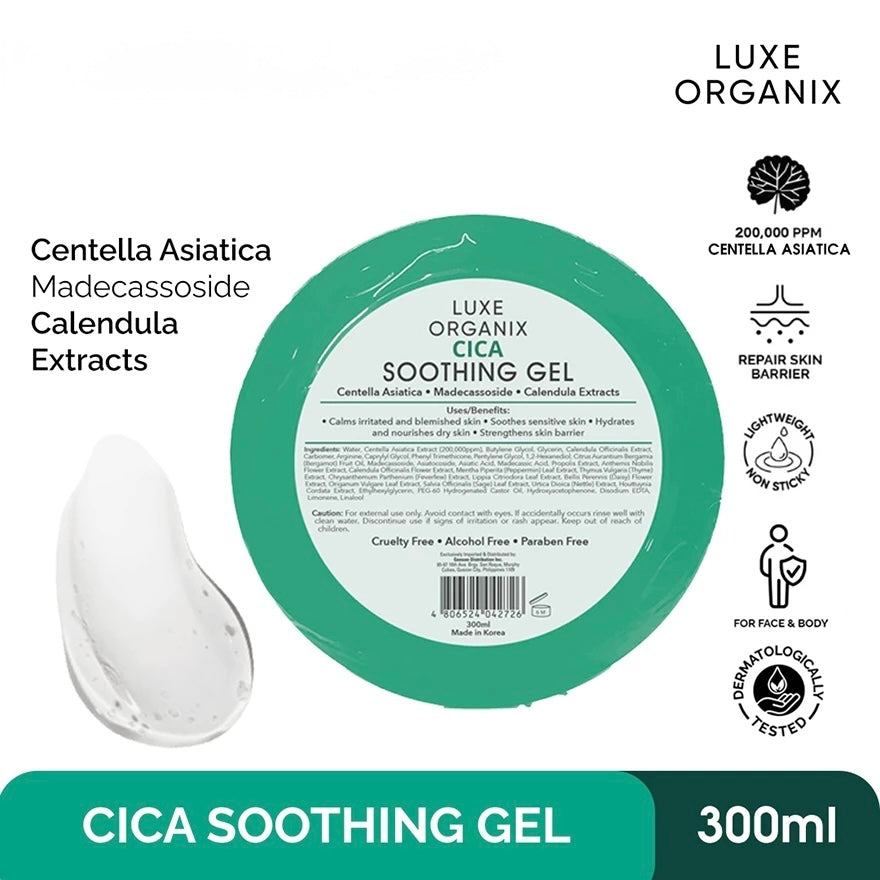 Luxe Organix Cica Soothing Gel 300ml