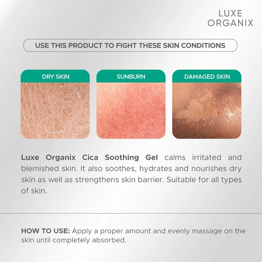 Luxe Organix Cica Soothing Gel 100ml