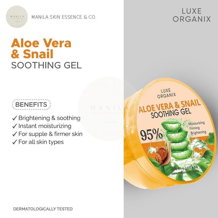 Luxe Organix Aloe Vera & Snail Soothing Gel 300ml