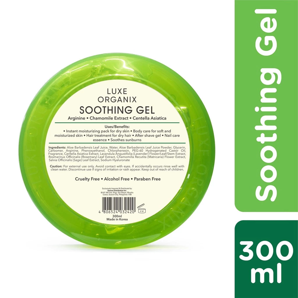 Luxe Organix Aloe Vera Soothing Gel 300mlAloe Vera Soothing Gel 99%
