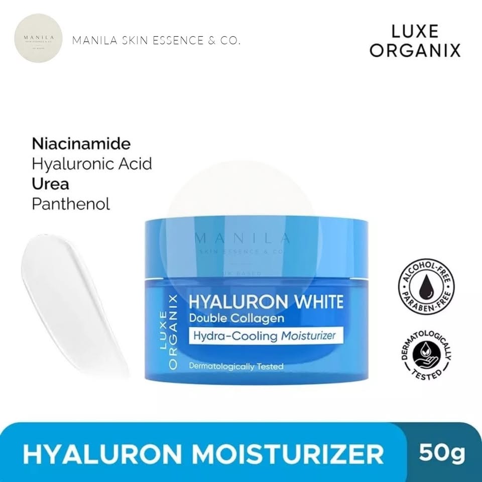 Luxe Organix Hyaluron White Double Collagen Hydra-Cooling Moisturizer 50g