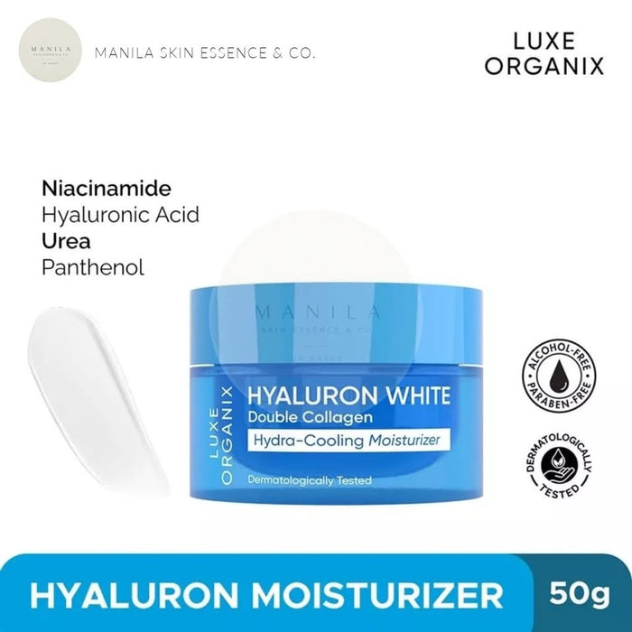 Luxe Organix Hyaluron White Double Collagen Hydra-Cooling Moisturizer 50g