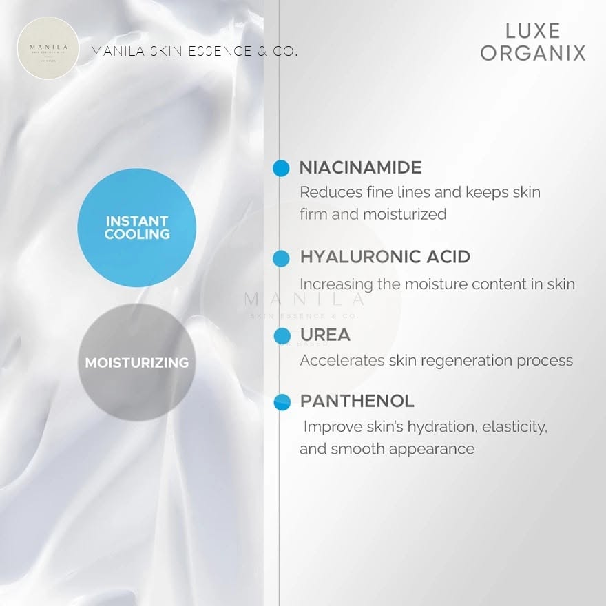 Luxe Organix Hyaluron White Double Collagen Hydra-Cooling Moisturizer 50g