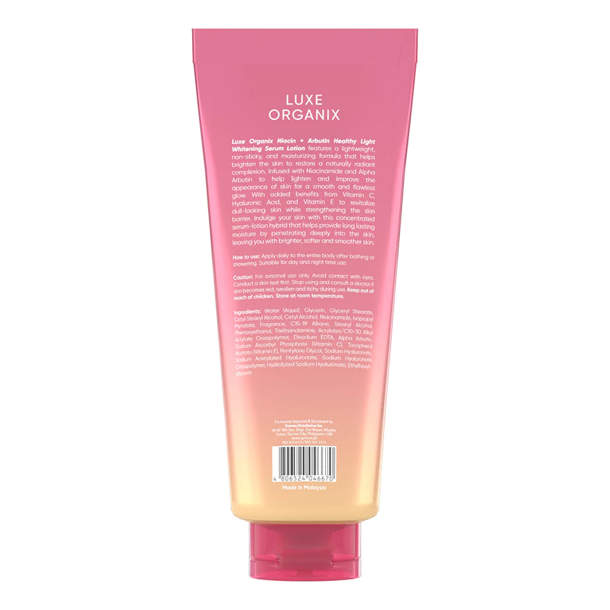 Luxe Organix Niacinamide + Arbutin Healthy Light Whitening Serum Lotion 350ml
