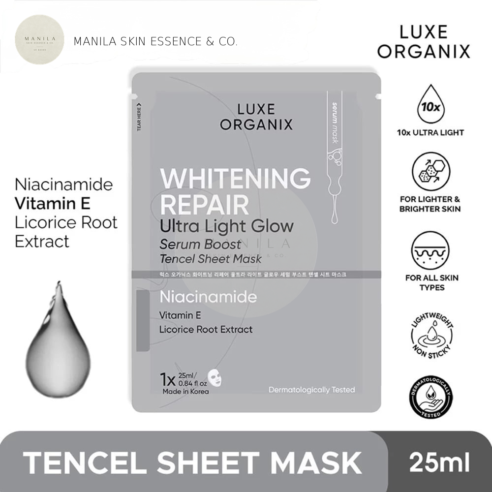 Luxe Organix Whitening Repair Serum Boost Sheet Mask 25ml