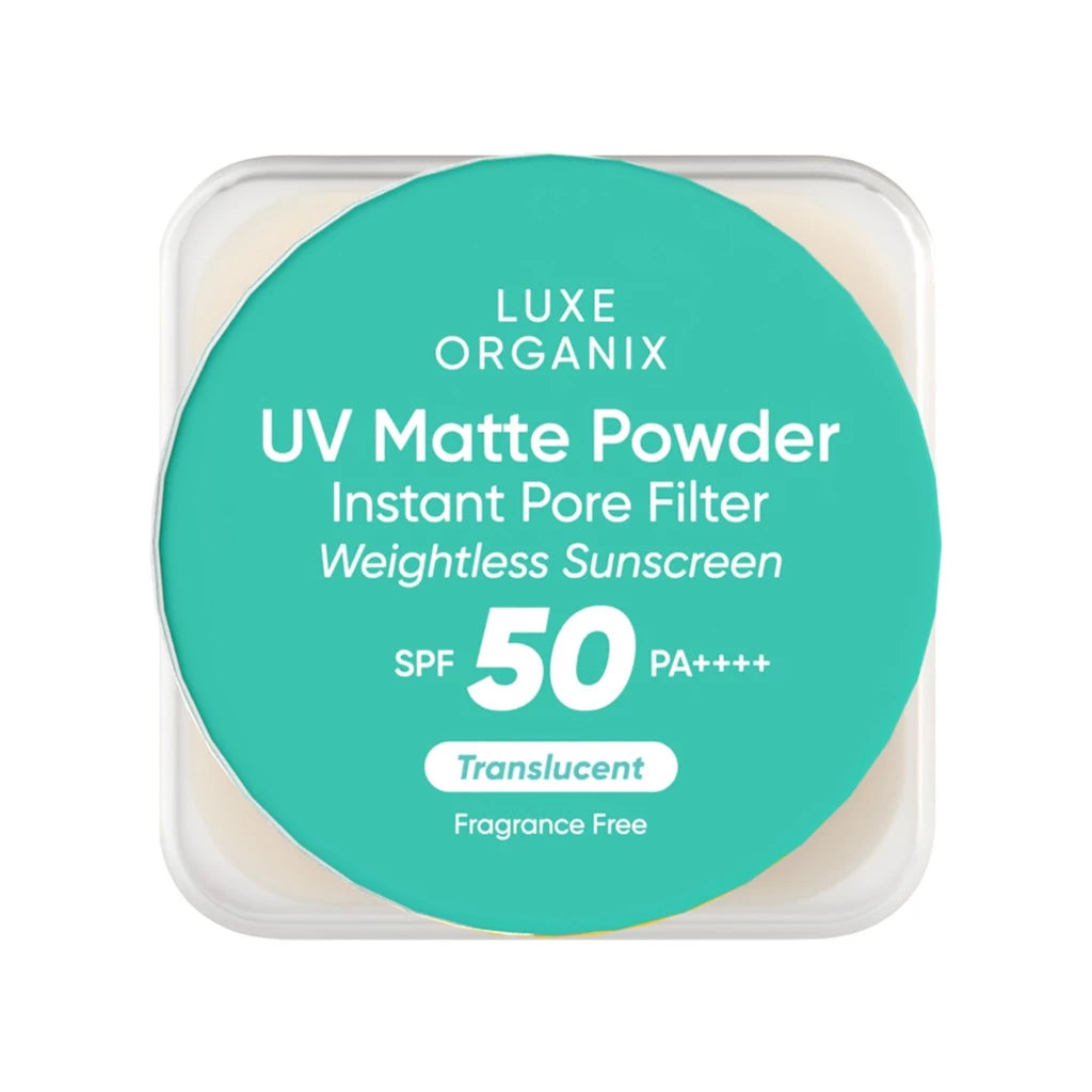 Luxe Organix UV Matte Powder Instant Pore Filter Translucent Weightless Sunscreen 15g