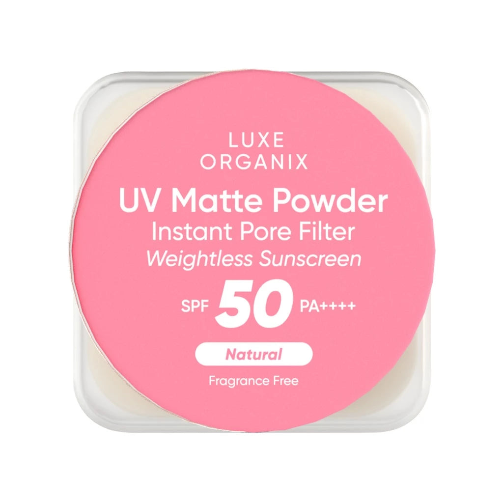 Luxe Organix 24H Zero Sebum Instant Pore Blurring Weightless Matte Powder SPF 50 PA++++ Natural 15g