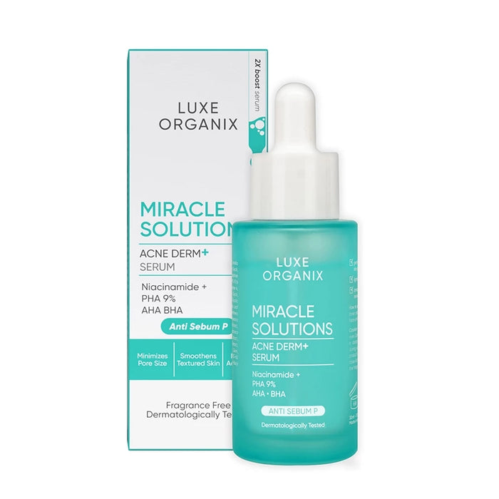 Luxe Organix Miracle Solutions AHA BHA PHA Serum 30ml