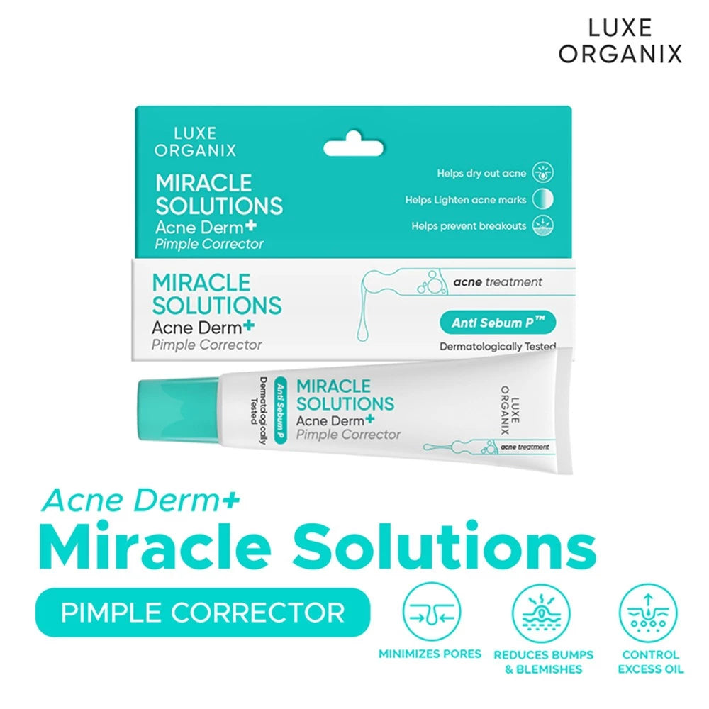Luxe Organix Miracle Solutions AHA/BHA Spot Corrector Light 10ml