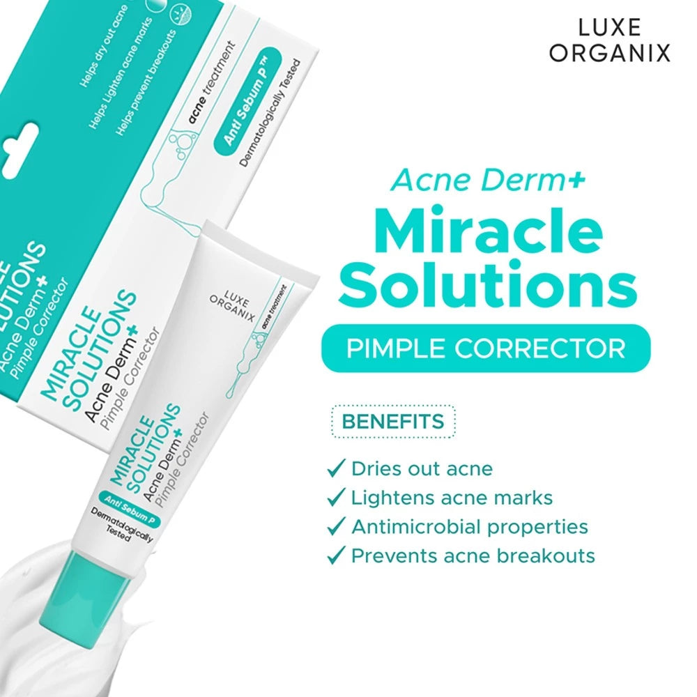 Luxe Organix Miracle Solutions AHA/BHA Spot Corrector Light 10ml