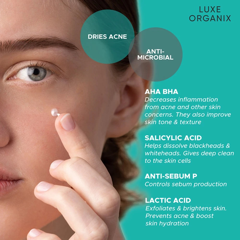 Luxe Organix Miracle Solutions AHA/BHA Spot Corrector Light 10ml