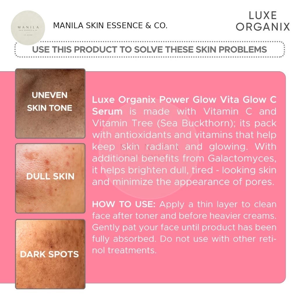 Luxe Organix  Power Glow Serum Boost Sheet Mask 25ml
