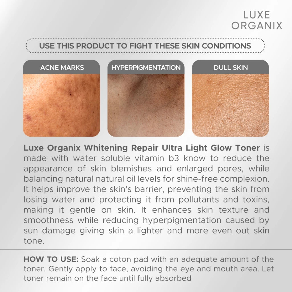 Luxe Organix Whitening Repair Niacinamide Toner 150mL