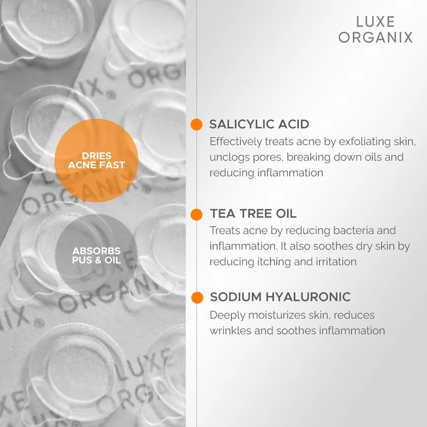Luxe Organix Hydrocolloid Acne Spot Patch Day