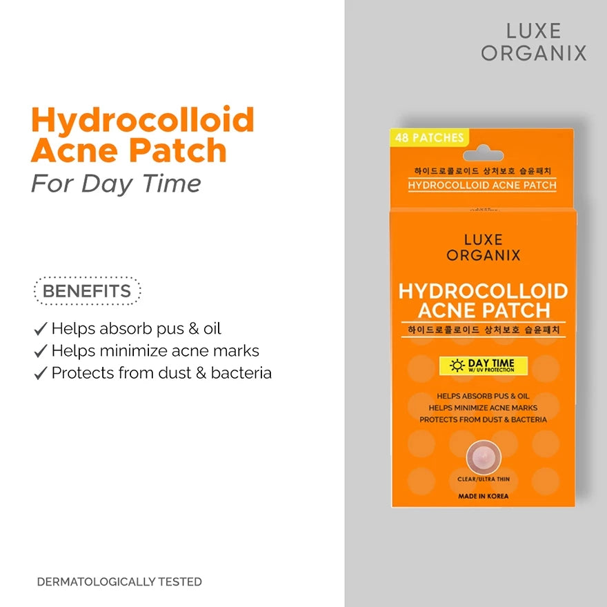 Luxe Organix Hydrocolloid Acne Spot Patch Day