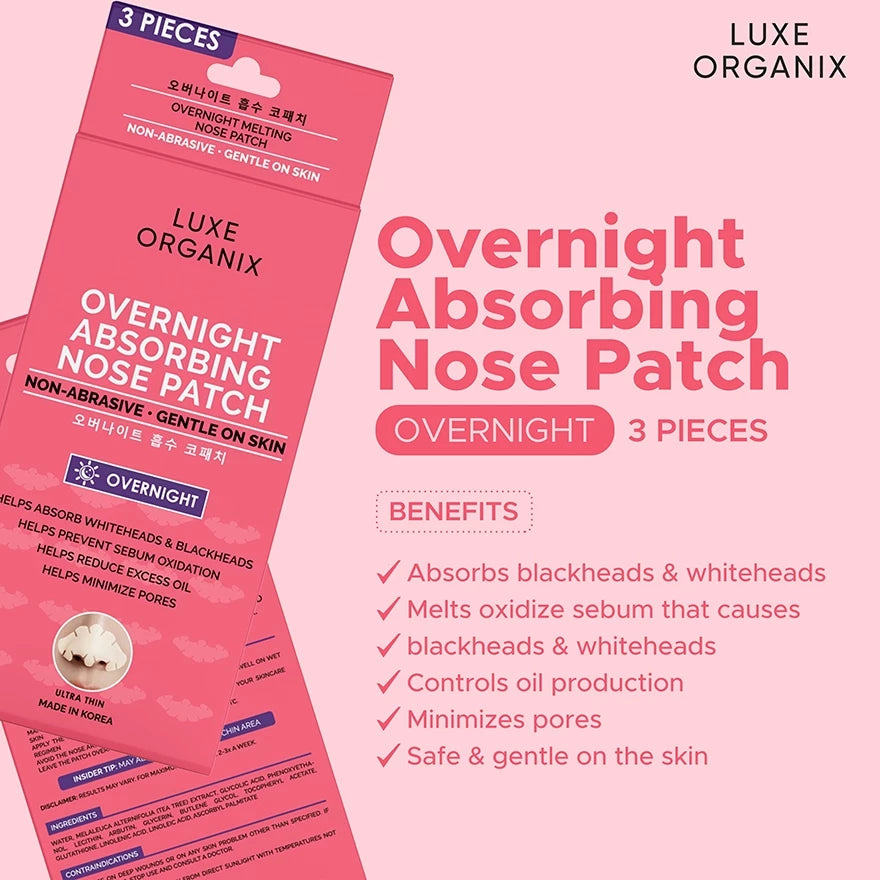 Luxe Organix Hydrocolloid Overnight Nose Patch
