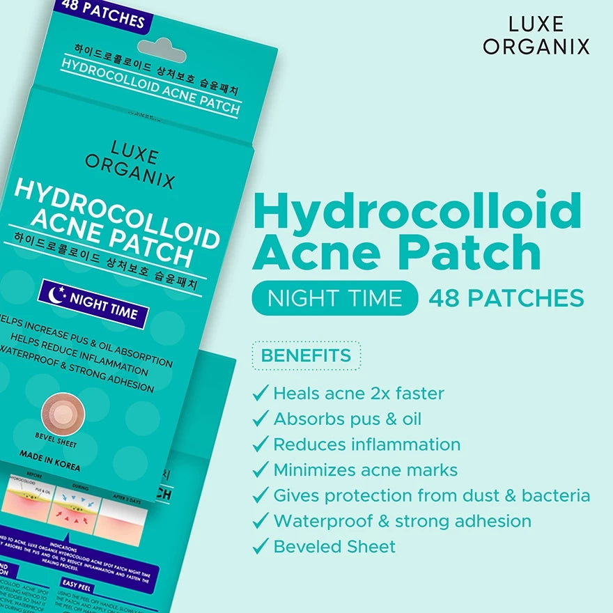 Luxe Organix Hydrocolloid Acne Spot Patch Night