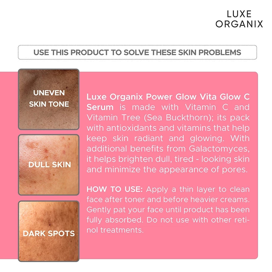 Luxe Organix Power Glow Vita Glow C Serum 30ml