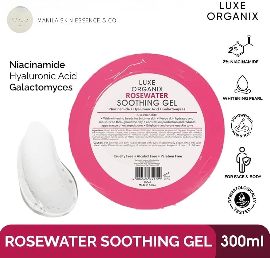 Luxe Organix Rosewater Soothing Gel 300ml