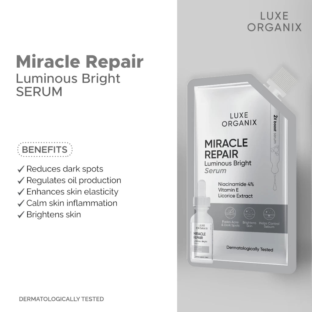 Luxe Organix Miracle Repair Luminous Bright Serum 7ml
