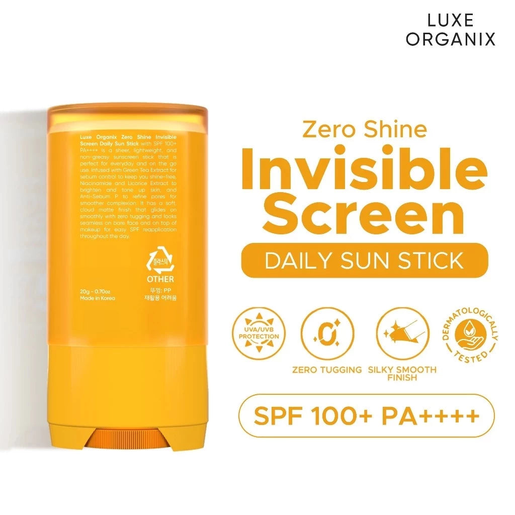 Luxe Organix Invisible Screen Daily Sun Stick Sunscreen 17g