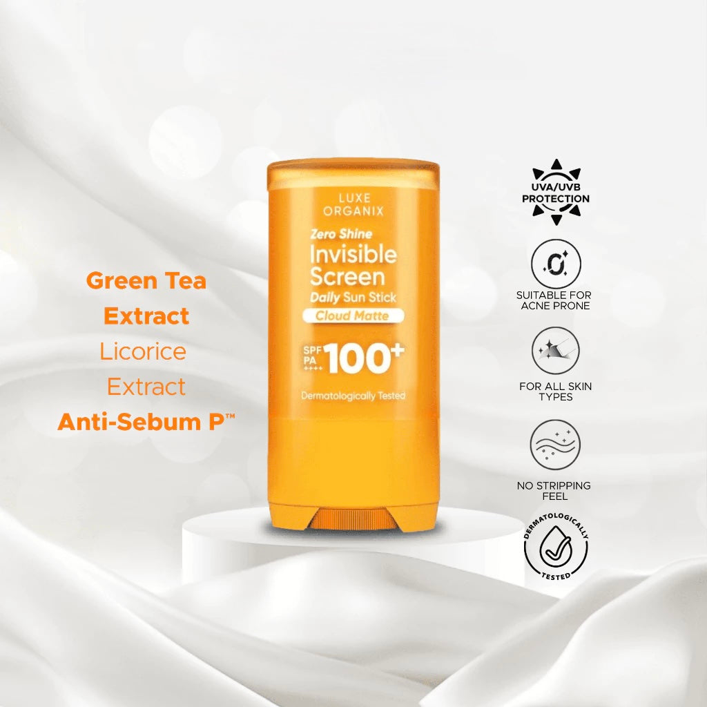Luxe Organix Invisible Screen Daily Sun Stick Sunscreen 17g