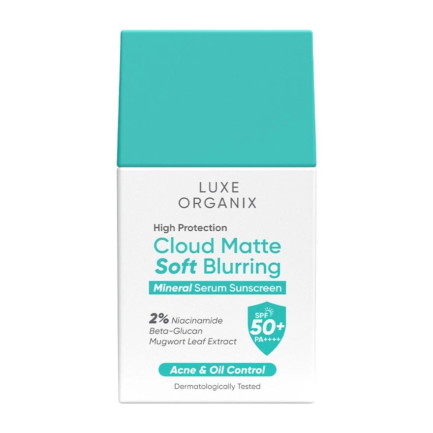 Luxe Organix High Protection Cloud Matte Soft Blurring Mineral Serum Sunscreen 40g