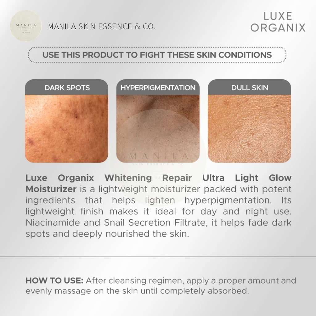 Luxe Organix Whitening Repair Ultra light Glow Moisturizer 80ml
